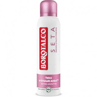 Borotalco Seta Deodorante Spray Profumo Di Talco E Fiori Rosa 150 Ml