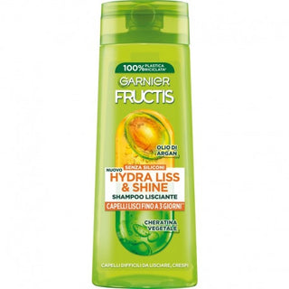 Fructis Smoothing Shampoo Hydra Liss For Frizzy Difficult To Straighten Hair 250 Ml 