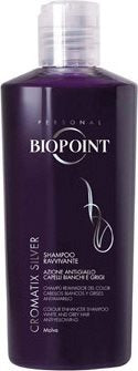 Biopoint Shampoo Per Capelli Ravvivante Colore Cromatix Per Capelli Bianchi, Grigi O Brizzolati 200 Ml