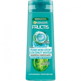 Fructis Purifying Shampoo Pure Non Stop Coconut Water Oily Roots Dry Ends 250 ml 