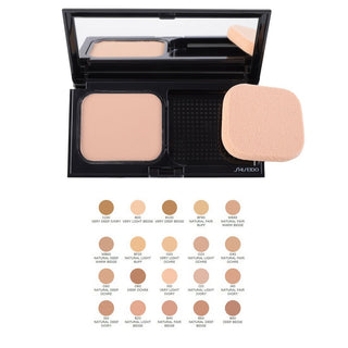 Shiseido كريم أساس مضغوط مطفي نقي، خالٍ من الزيوت، يدوم طويلًا، WB40، طبيعي، بيج دافئ، عامل حماية من الشمس 10، قابل لإعادة التعبئة، 9.8 غرام