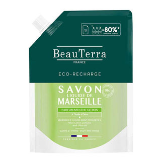 Beauterra Sapone Marsiglia Menta e Limone 900ml — Sapone liquido ricarica