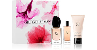 Armani Подарочный набор для женщин Yes I. Парфюмированная вода Yes 50 мл + Парфюмированная вода Yes 15 мл + Увлажняющее молочко для тела Yes 50 мл