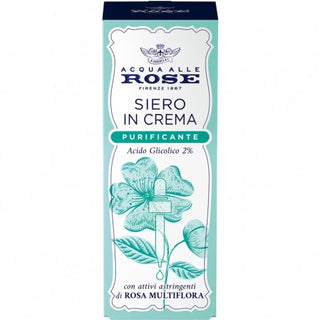 Acqua Alle Rose Siero In Crema Purificante Acido Glicolico 30 Ml