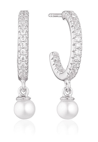 Sif Jakobs Eleganti Orecchini Rotondi Con Perle Ellera Sj-E12280-Cz-Ss