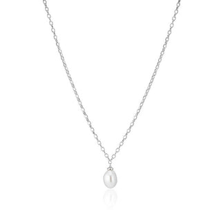 Sif Jakobs Elegante Collana In Argento Con Perla Barocca Di Padova Sj-N2455-P