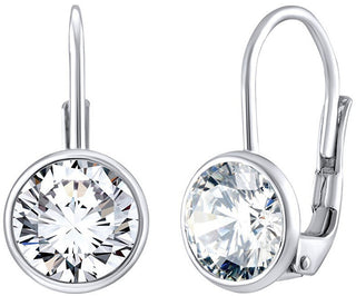 Silvego Eleganti Orecchini In Argento Con Zirconi Swarovski Trasparenti Silvegob70607S