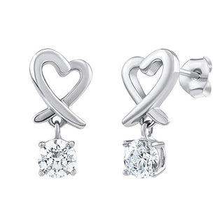 Silvego Orecchini In Argento Pregiato Cuore Jjje0387