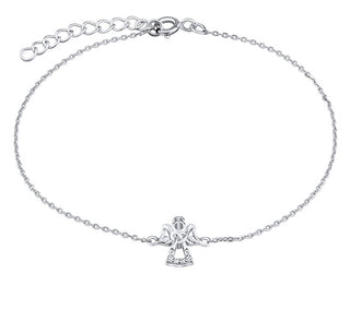 Silvego Bracciale In Argento Pregiato Con Angelo E Zirconi Trasparenti Mw2233B