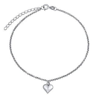 Silvego Catena In Argento Fine Sulla Gamba Cuore Zt1303175Avsw