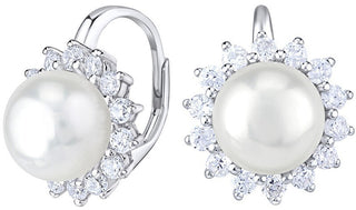 Silvego Bellissimi Orecchini In Argento Con Vera Perla Bianca Lps0156A