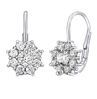 Silvego Orecchini Floreali In Argento Con Zirconi Swarovski Silvego31572W