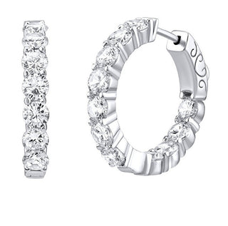 Silvego Orecchini Rotondi Di Lusso Con Zirconi Mw02722A