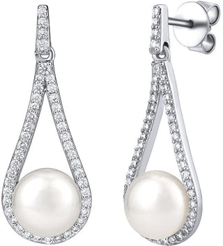 Silvego Orecchini Di Lusso In Argento Con Vera Perla Bianca Lpsgrp19233W