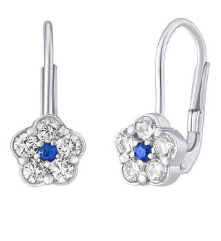 Silvego Delicati Orecchini Da Bambina Con Nontiscordardime In Argento Con Zirconi Silvegob31808B