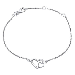 Silvego delicato silver hand chain con Hearts ZTJ3J72001
