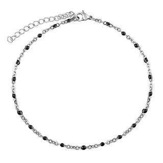 Silvego Catena Per Gambe In Acciaio - Nera Kmm1747