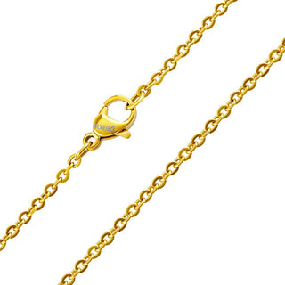 Silvego Anker Roma gold-plated surgical steel chain 2 mm KMM24329 - Length: 60 cm