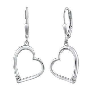 Silvego Orecchini Romantici In Argento Con Zirconi Cuore Qre521