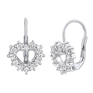 Silvego Orecchini Romantici In Argento Cuori Con Zirconi Silvego31969Z