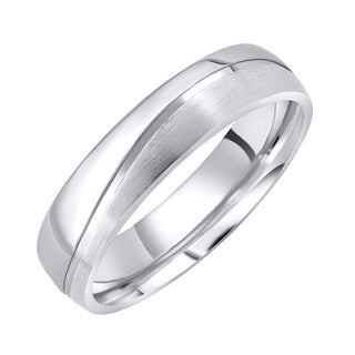 Silvego Glamis steel wedding Anello da uomo and women RRC8453M - Circuit: 58 mm