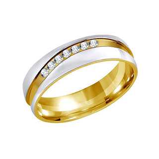Silvego Fede Nuziale In Acciaio Per Donna Mariage Rrc2050-Z - Circuito: 58 Mm
