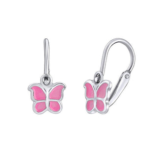Silver children's Orecchini Butterfly-light pink SILVEGOB70273-sp