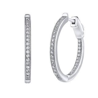 Silvego Orecchini Rotondi In Argento Con Esclusiva Chiusura Milla Jjje0106