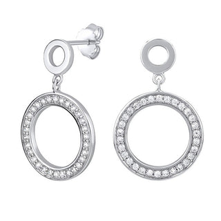 Silvego Silver Orecchini con zircons FW4984E