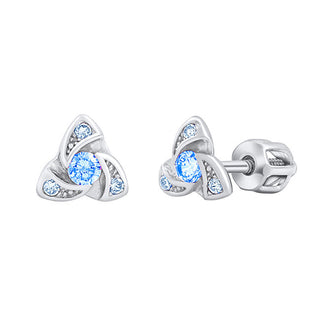 Silvego Orecchini Ava In Argento Con Zirconi Blue Brilliance Silvegob70497Bdslb