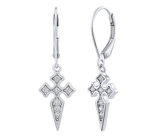 Silvego Orecchini A Croce In Argento Gethel Con Zirconi Brillanti Mw13168E
