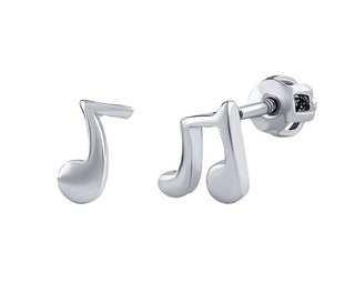Chopin musical note silver Orecchini SILVEGOB70579SEBD