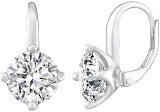 Silvego Orecchini In Argento Lila Con Zircone Trasparente Lps0620 - Dimensioni: L: (2 X 1,1 Cm)
