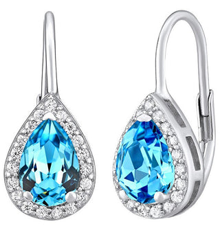 Silvego Orecchini In Argento Orianna Con Topazio Sintetico Lps0341Bt
