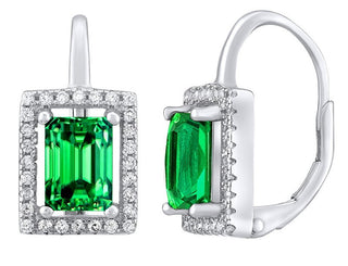 Silvego Orecchini Paloma In Argento Con Zircone Verde Lpspe0455G