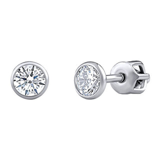 Silver stud Orecchini Jenis con Brilliance Zirconia 4 mm SILVEGOB70604SBDW