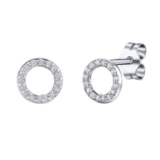 Silvego Silver Orecchini con Agnii circles con Brilliance Zirconia 7 mm ZT182508E