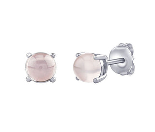 Silvego Orecchini A Bottone In Argento Con Vero Oro Rosa 6 Mm Jjjlrd6Ero