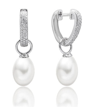Silvego Orecchini In Argento Con Perla Naturale Bianca 2In1 Grp18110Ew