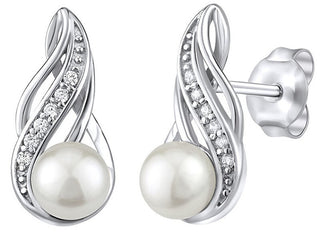Silvego Orecchini In Argento Con Perla Naturale Bianca Jst16498