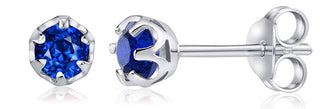 Silvego Silver Orecchini con real blue Topaz JJJ1032DBS