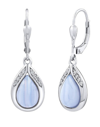 Silvego Orecchini In Argento Con Agata Naturale Jst13327Ba