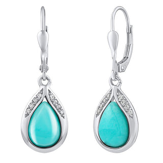 Silvego Orecchini In Argento Con Amazzonite Naturale Jst13327Eaz