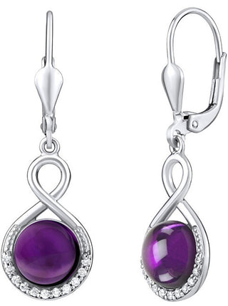 Silvego Orecchini In Argento Con Ametista Naturale Jst14710Ame
