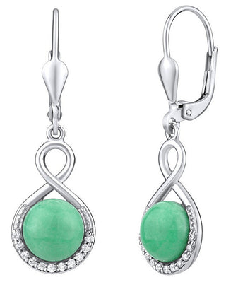 Silvego Orecchini In Argento Con Giadeite Naturale Jst14710Ja