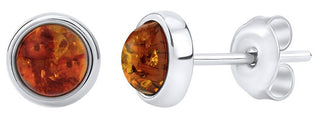 Silvego Silver Orecchini con natural Amber JAAJE330
