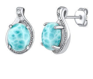 Silvego Orecchini In Argento Con Larimar Naturale Jst14811Lr