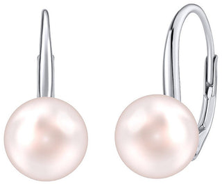 Silvego Orecchini In Argento Con Cristalli Swarovski® Rosa Chiaro Perla Vsw015Elps