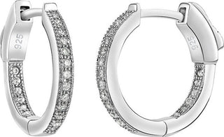 Silvego Orecchini In Argento Con Zirconi Jasmin Jjje0105 Con Chiusura Unica