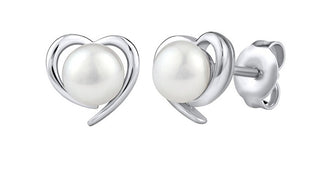 Silvego Alis Silver Heart Orecchini con Brilliance Zirconia JST17130